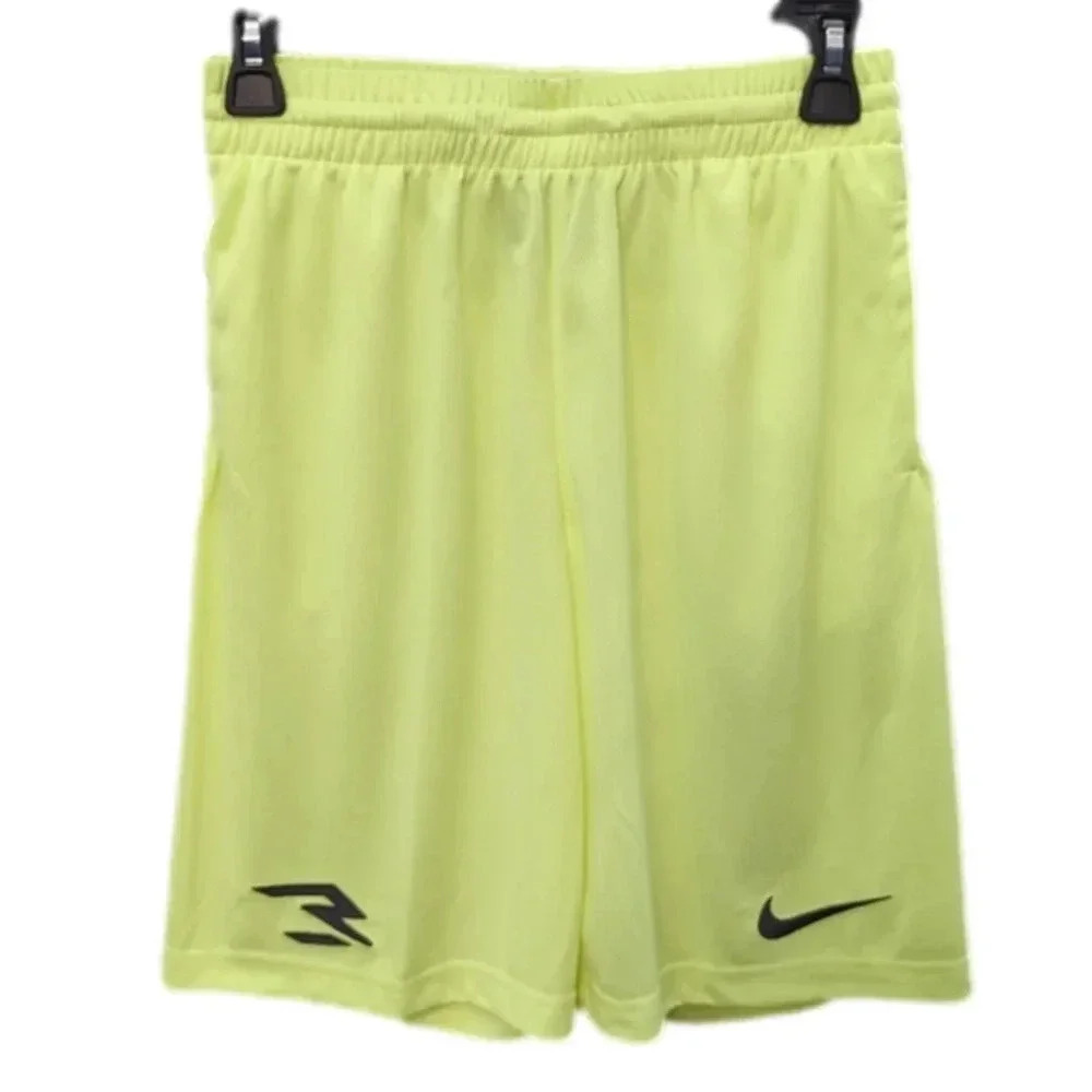 BOYS neon green Nike shorts